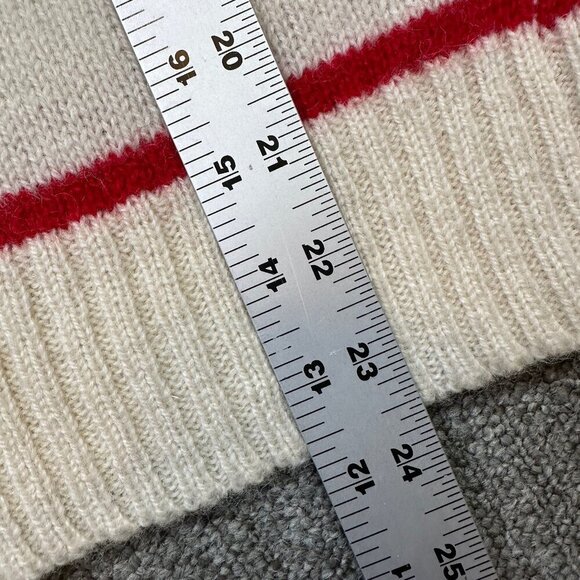 Vintage Lands' End Striped Wool Crewneck Sweater Womens Size Large - Picture 5 of 7